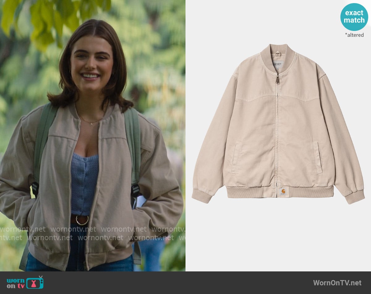 Carhartt WIP Santa Fe Bomber Jacket worn by Hannah Wells (Ella Bright) on Off Campus