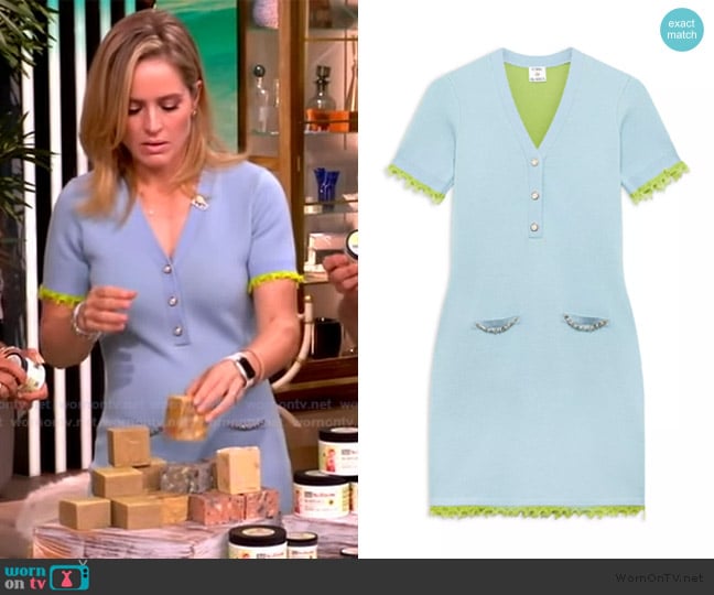 Casablanca V-Neck Dress worn by Sara Haines on The View