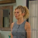 Cat’s belted denim dress on Days of our Lives