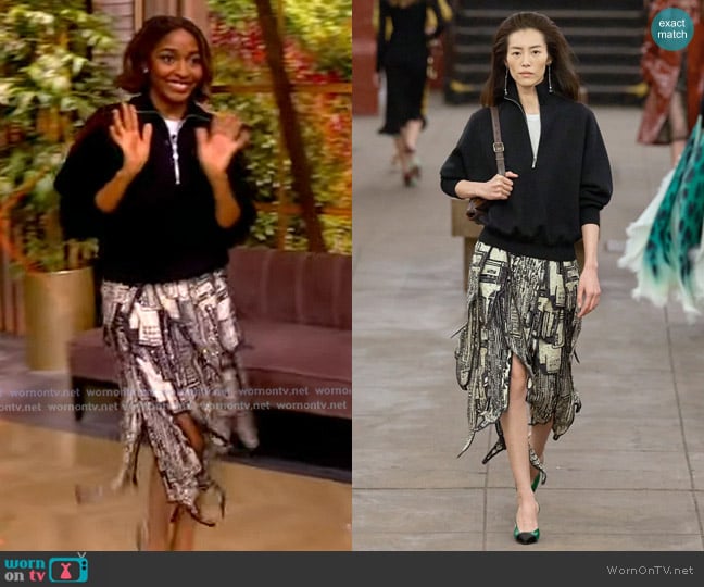 Chanel Métiers d’art 2025/2026 Collection worn by Ayo Edebiri on The View