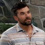 Chase’s striped print shirt on General Hospital