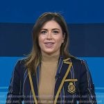 Chloe’s navy striped blazer on Today