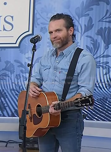 Chris Coleman’s chambray western shirt on Today