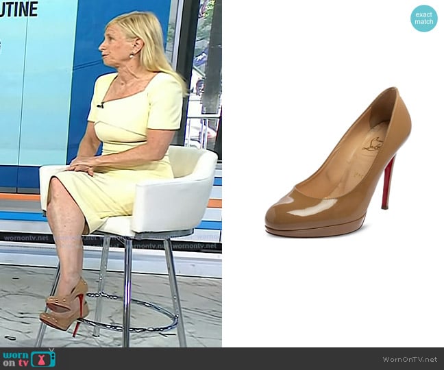 Christian Louboutin Patent Leather Pumps worn by Dr. Elisa Port on Today
