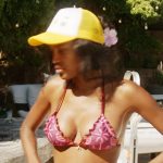 Ciara’s pink palm embroidered bikini on Summer House