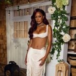 Ciara's white beaded reunion dress on Summer House