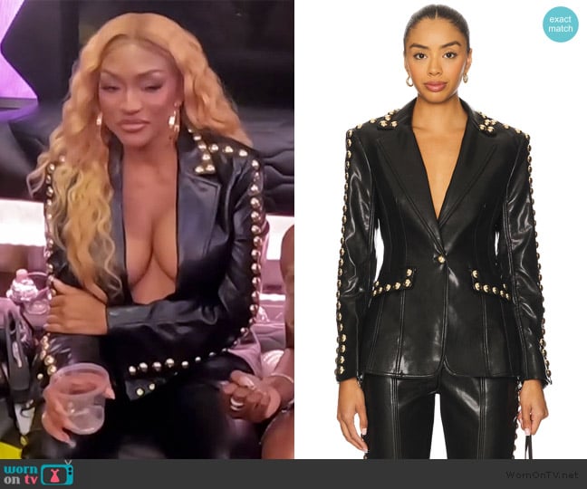 Drew’s black studded jacket on RHOA