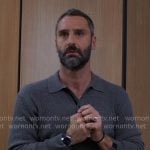 Claude’s grey polo sweater on The Four Seasons