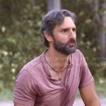 Claude’s pink henley tee on The Four Seasons