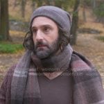 Claude's plaid scarf on The Four Seasons