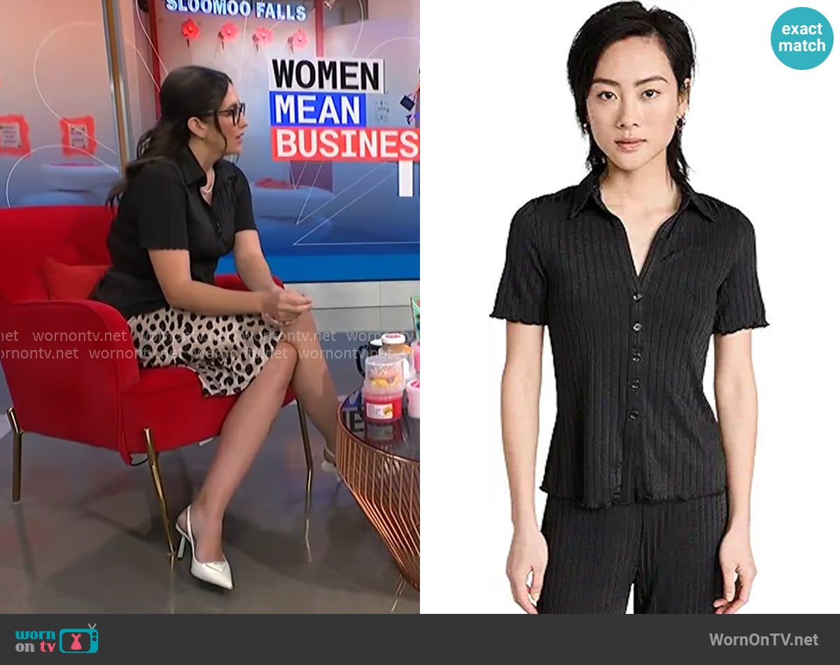 Club Monaco Ribbed Cardigan worn by Savannah Guthrie on Today