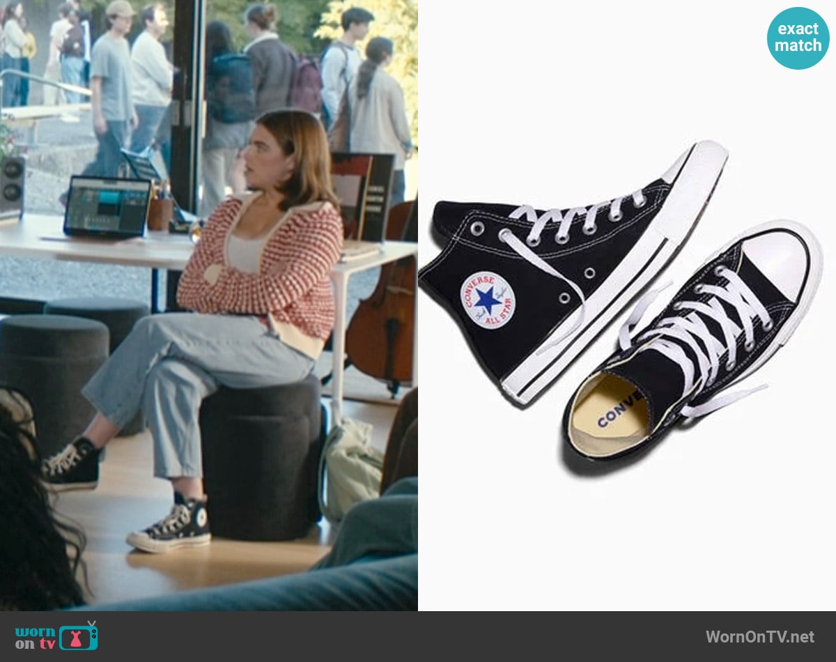 Converse Chuck Taylor All Star High Top Sneakers worn by Hannah Wells (Ella Bright) on Off Campus