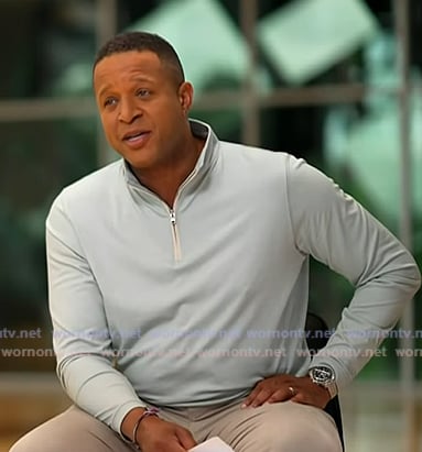 Craig’s light blue half-zip sweater on Today