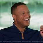Craig’s navy quarter zip sweater on Today