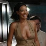 Danielle’s khaki utiliaty halter top on In The City