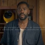 Danny’s blue asymmetric button down shirt on The Four Seasons