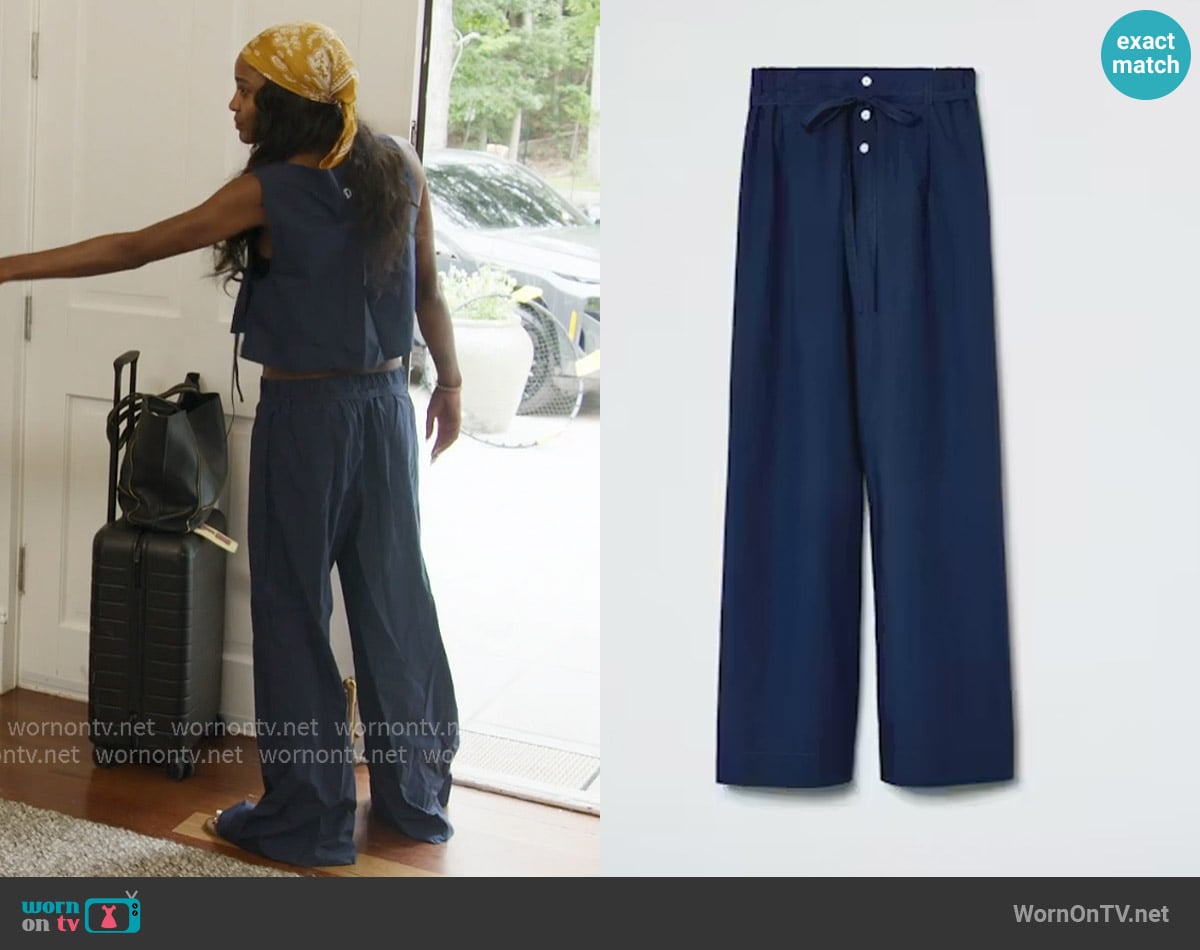 Daphne The Golden Hour Pant worn by Ciara Miller on Summer House