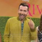 David Tennant's yellow suede bomber jacket on Good Morning America