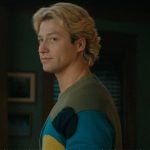 Dean’s green floral sweater on Off Campus