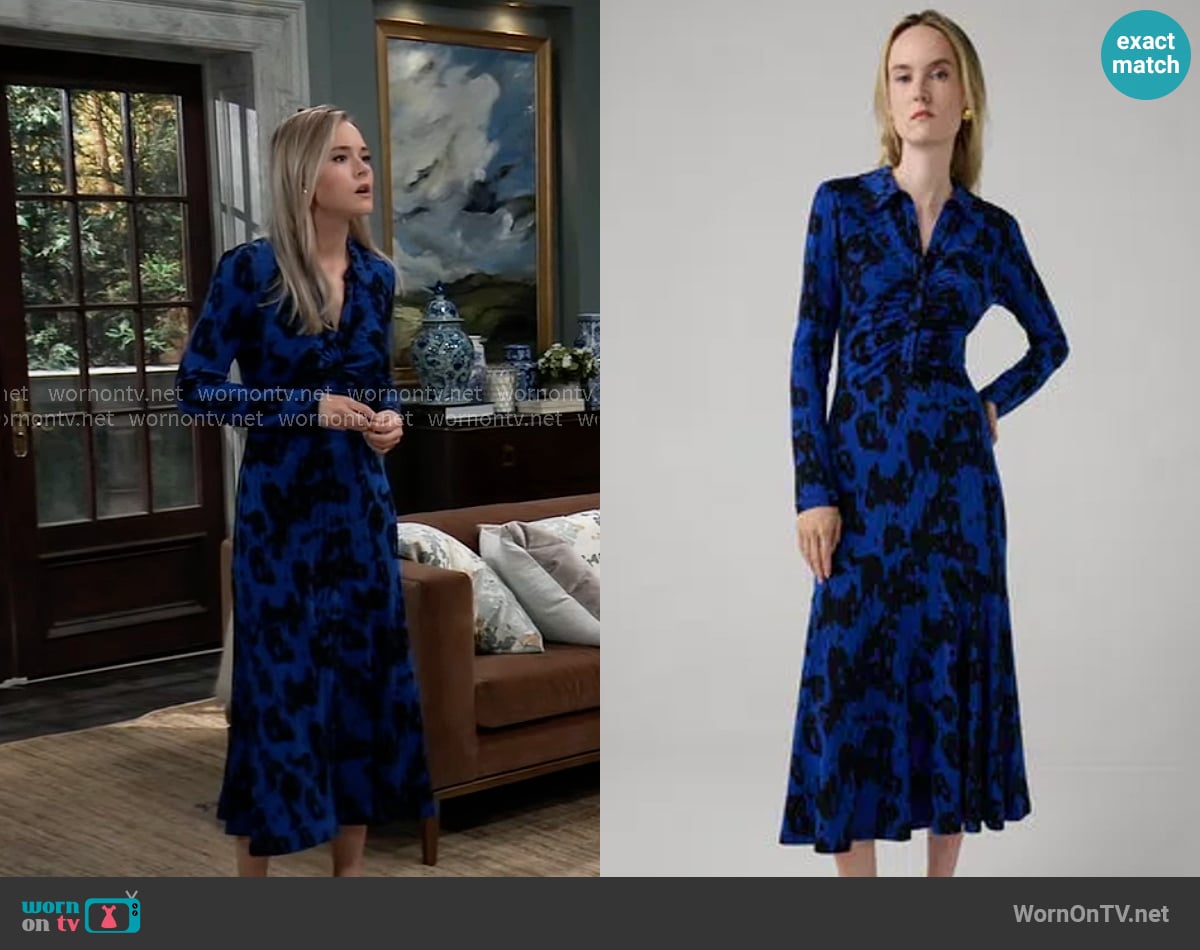 Diane von Furstenberg Bruna Dress worn by Jacinda Bracken (Paige Herschell) on General Hospital
