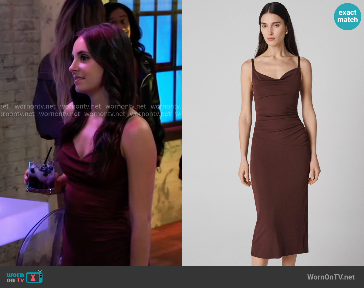 Diane von Furstenberg Claudia Dress in Chocolate worn by Molly Lansing-Davis (Kristen Vaganos) on General Hospital