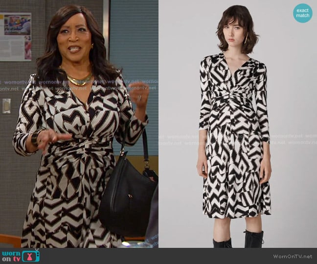 Diane von Furstenberg Jerome Dress worn by Paulina Price (Jackée Harry) on Days of our Lives
