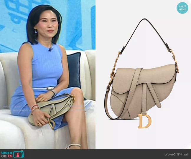 Dior Saddle Bag with Strap worn by Vicky Nguyen on Today