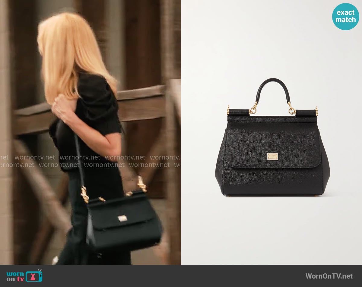 Dolce & Gabbana Sicily Medium Bag worn by Beth Dutton (Kelly Reilly) on Dutton Ranch