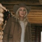 Dolly’s brown suede sherpa jacket on Marshals