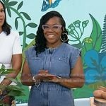Dominique Charles's denim jumpsuit on Today