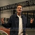 Dr. Matthew Nurse’s blue shirt jacket with white stitching on Today