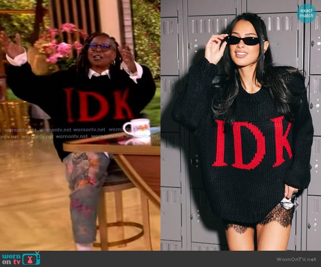 Dressed in Lala IDK Chunky Slouchy Knit worn by Whoopi Goldberg on The View