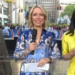 Dylan’s blue floral print long sleeve mini dress on Today