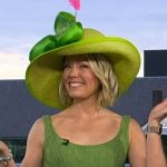Dylan’s green sleeveless denim dress on Today