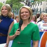 Dylan’s green scalloped dress on Today