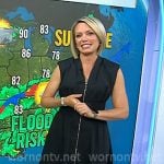Dylan’s black zip front v-neck dress on Today