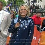Dylan’s navy rain coat on Today