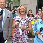 Dylan’s pink floral midi dress on Today