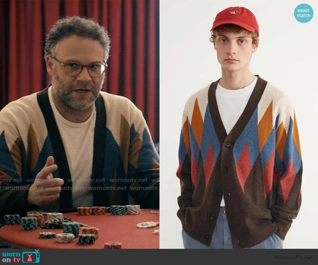 Edmmond Studios Rhombus Cardigan worn by Seth Rogan (Seth Rogan) on The Boys