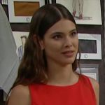 Electra’s red mini dress on The Bold and the Beautiful