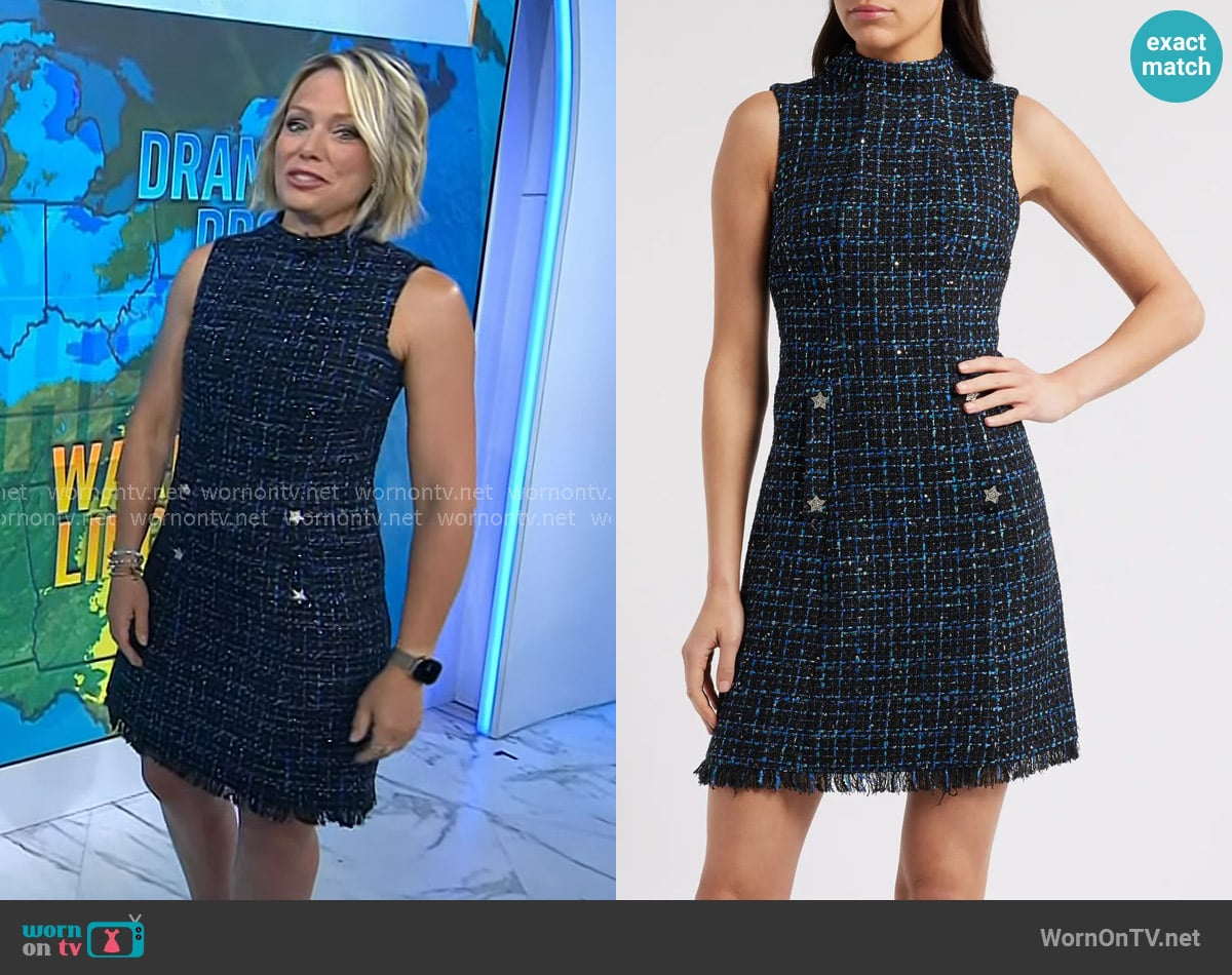 Eliza J Sleeveless Bouclé Sheath Dress worn by Dylan Dreyer on Today