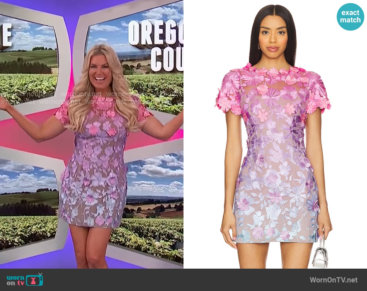 Elliatt Bella Mini Dress worn by Rachel Reynolds on The Price is Right