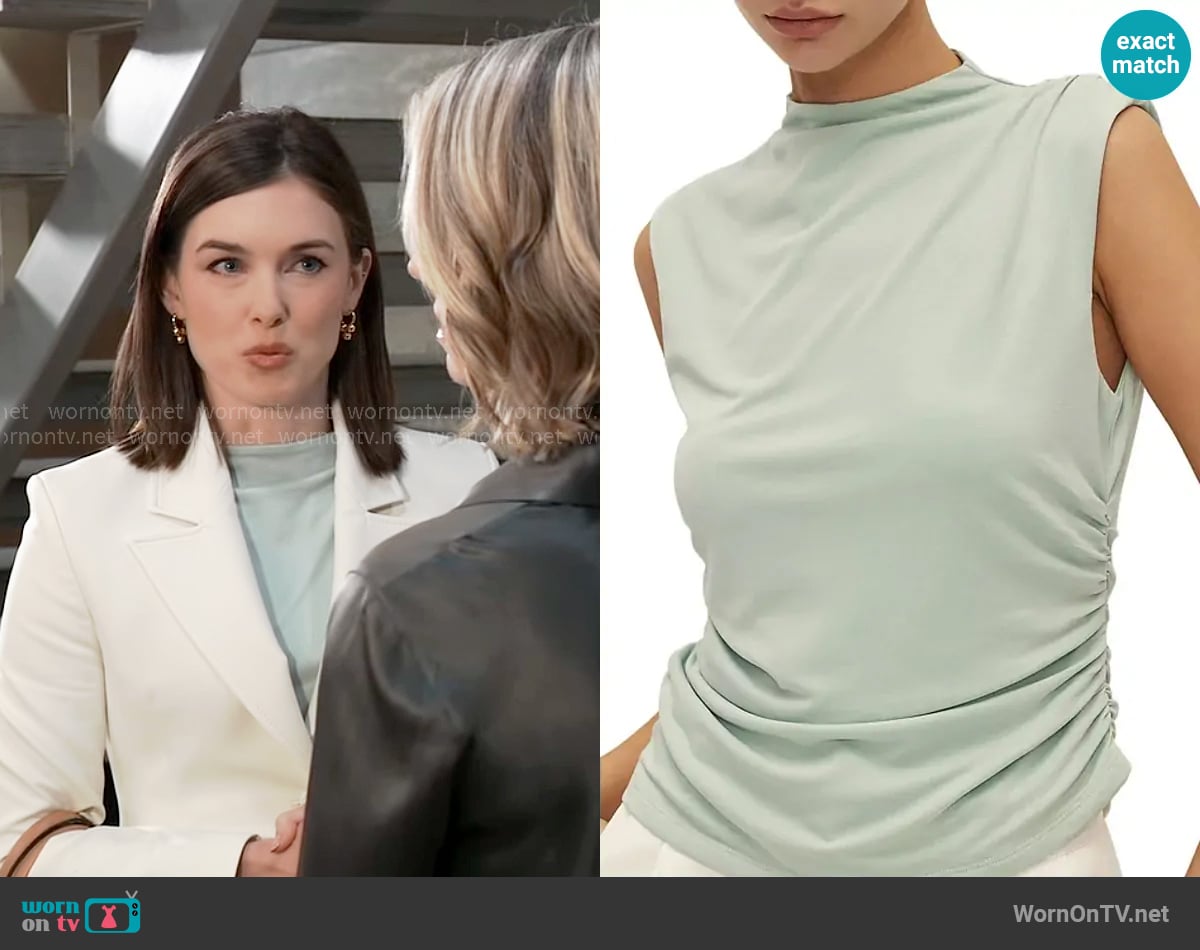 Elodie the Label Blake Knit Top worn by Willow Tait (Katelyn MacMullen) on General Hospital