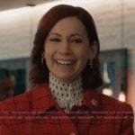 Elsbeth's red check jacket on Elsbeth