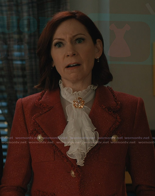Elsbeth’s red tweed jacket on Elsbeth