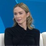 Emily Blunt's black gathered bodysuit on Today
