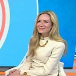 Erin Walsh’s ivory chain detail mini dress on Today