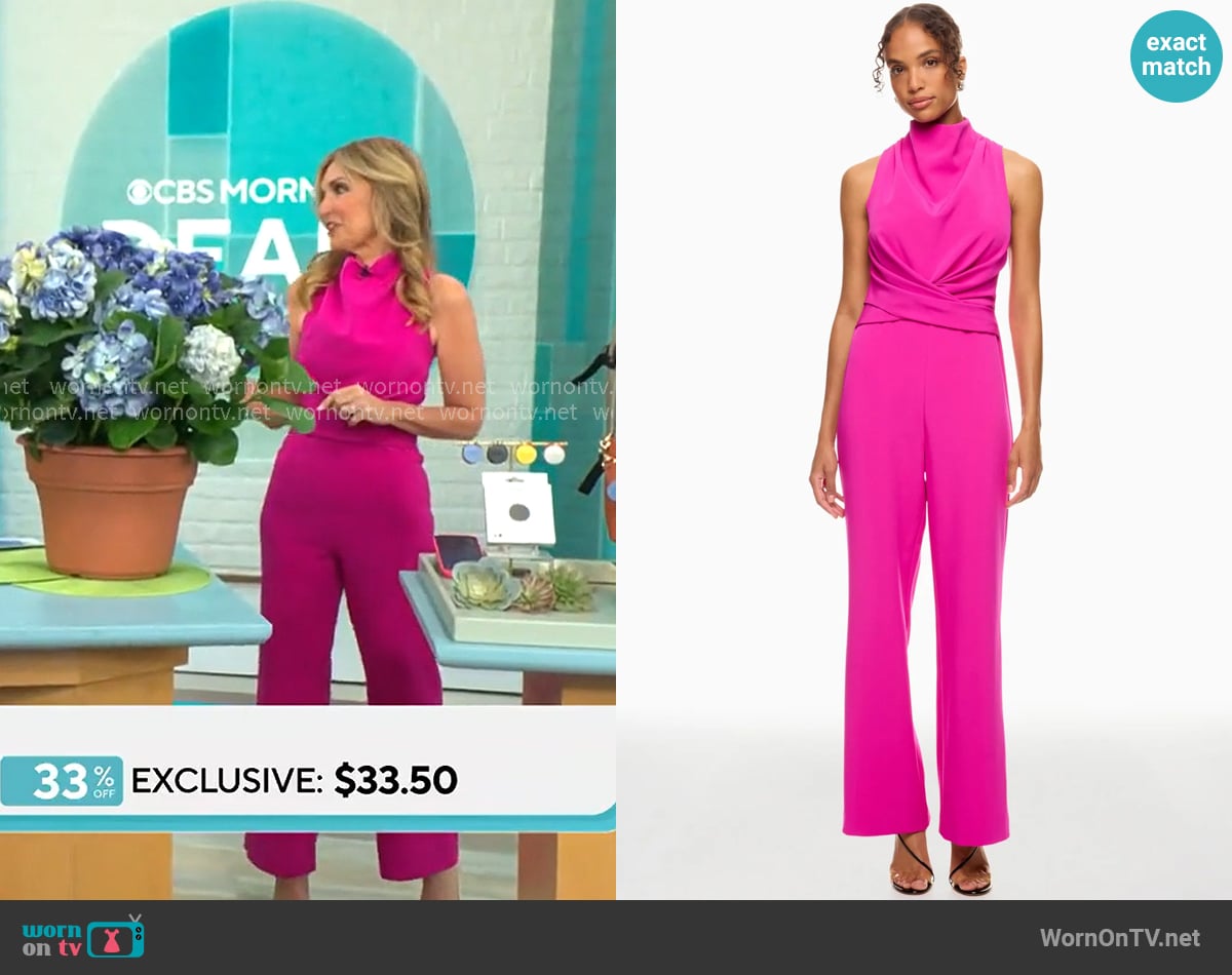Et Ochs Sienna Jumpsuit worn by Jennifer Coffey on CBS Mornings