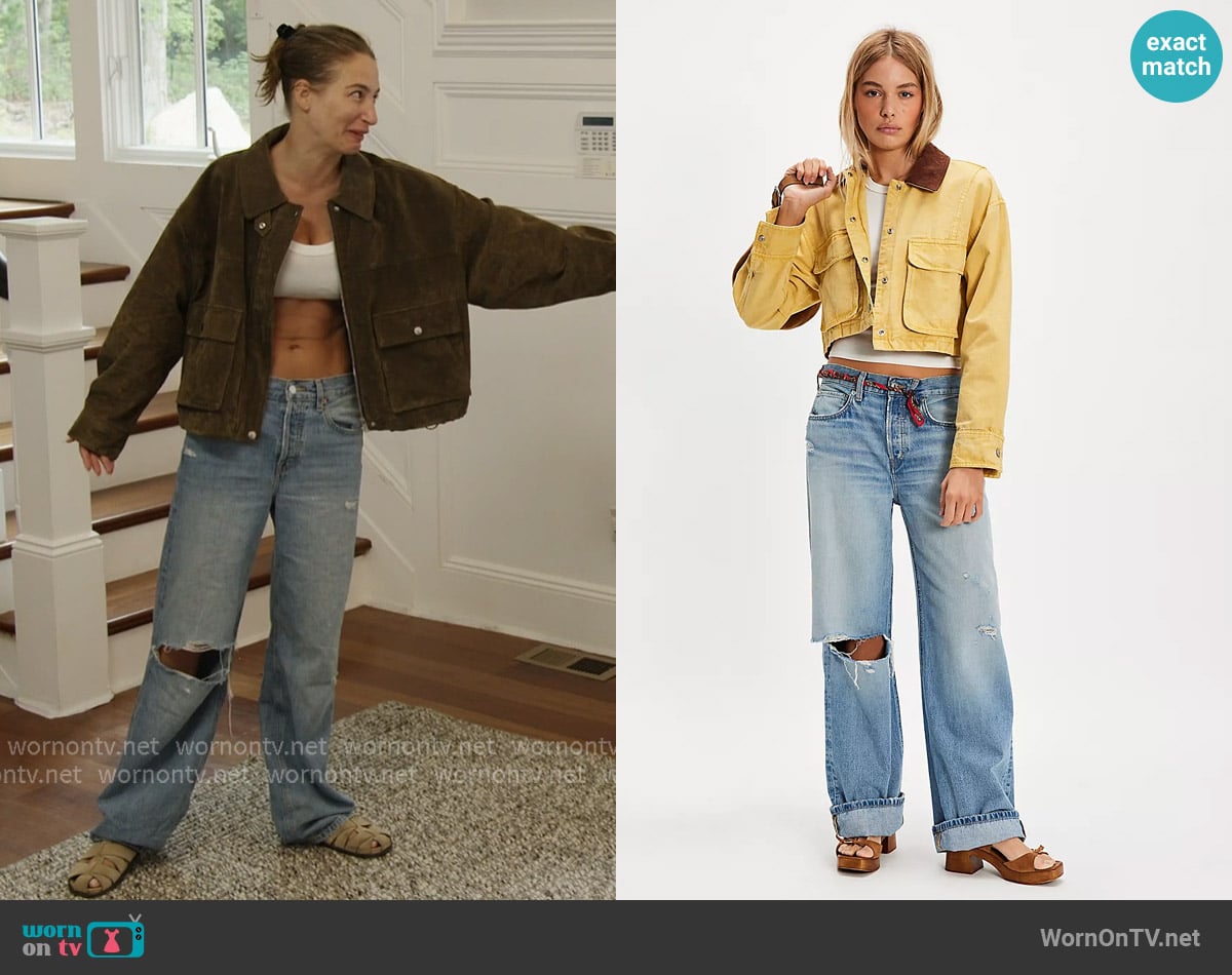 Etica Stanton Relaxed Wide-Leg Jeans worn by Amanda Batula on Summer House
