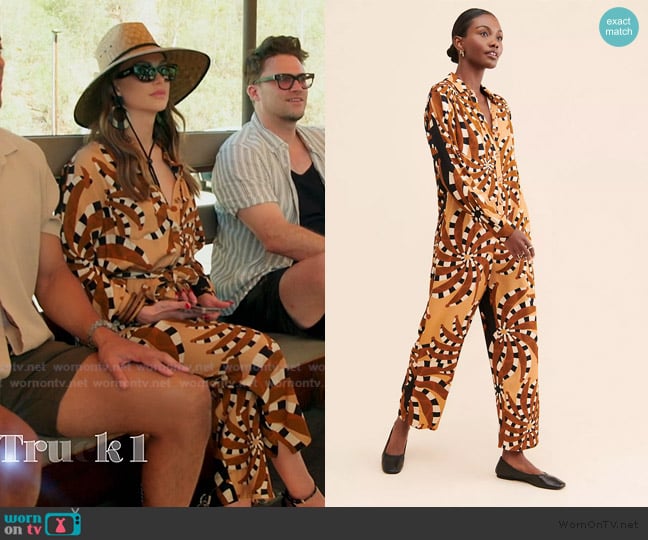 Farm Rio Mixed Banana Jumpsuit worn by Lala Kent on The Valley